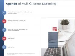 Integrated b2c marketing approach agenda of multi channel marketing ppt pictures graphics download