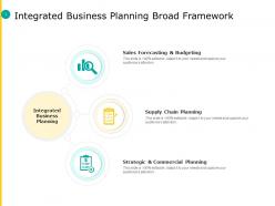 Integrated Business Planning Broad Framework Commercial Planning Ppt Slides