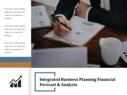 Integrated business planning financial forecast and analysis