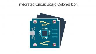 Integrated Circuit Board Colored Icon In Powerpoint Pptx Png And Editable Eps Format
