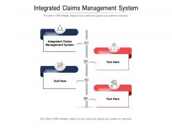 Integrated claims management system ppt powerpoint presentation outline structure cpb