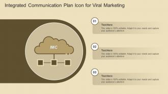 Integrated Communication Plan Icon For Viral Marketing