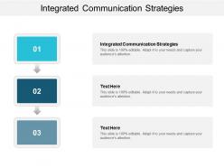 Integrated communication strategies ppt powerpoint presentation outline images cpb