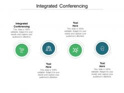 Integrated conferencing ppt powerpoint presentation icon elements cpb