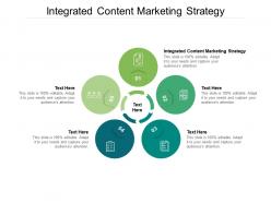 Integrated content marketing strategy ppt powerpoint presentation visual aids cpb