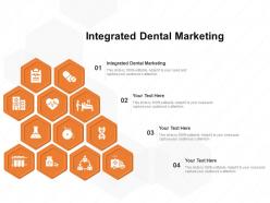 Integrated dental marketing ppt powerpoint presentation model vector