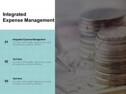 Integrated expense management ppt powerpoint presentation gallery layouts cpb