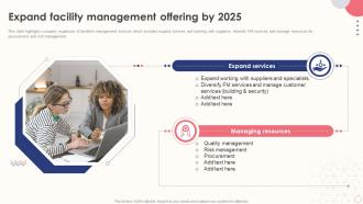 Integrated Facility Management Expand Facility Management Offering By 2025