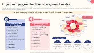 Integrated Facility Management Project And Program Facilities Management Services