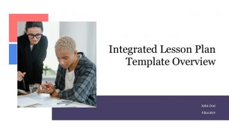 Integrated Lesson Plan Template Overview PPT Guidelines ACP