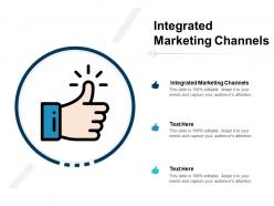 Integrated marketing channels ppt powerpoint presentation infographic template ideas cpb