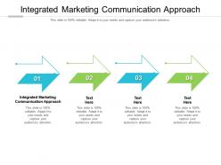 Integrated marketing communication approach ppt powerpoint presentation background cpb