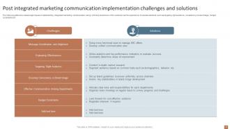 Integrated Marketing Communication Guide For Marketers MKT CD V Analytical Slides