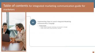 Integrated Marketing Communication Guide For Marketers MKT CD V Attractive Idea