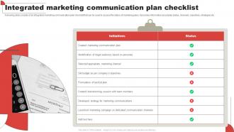 Integrated Marketing Communication Plan Checklist