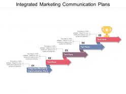 Integrated marketing communication plans ppt powerpoint presentation pictures cpb