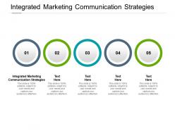 Integrated marketing communication strategies ppt powerpoint presentation portfolio cpb