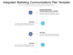 Integrated marketing communications plan template ppt powerpoint presentation styles themes cpb