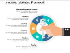 Integrated marketing framework ppt powerpoint presentation file design templates cpb