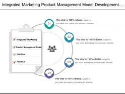 Integrated marketing product management model development operations activities Integrated marketing product management model development operations activities