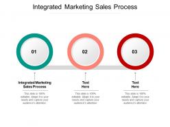 Integrated marketing sales process ppt powerpoint presentation professional cpb