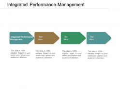 Integrated performance management ppt powerpoint presentation pictures infographic template cpb