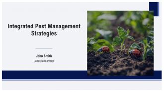 Integrated Pest Management Strategies PPT Example AT