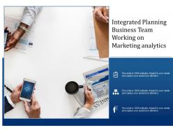 Integrated planning business team working on marketing analytics