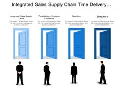 Integrated sales supply chain time delivery products customers