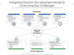 Integrated solution development model to overcome key challenges