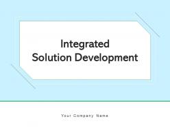 Integrated Solution Development Organization Business Engagement Strategic Financial