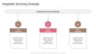 Integrated Summary Example In Powerpoint And Google Slides Cpb