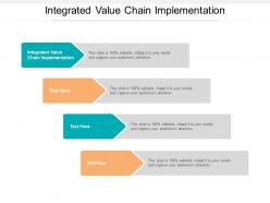 Integrated value chain implementation ppt powerpoint presentation outline design inspiration cpb