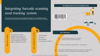 Integrating Barcode Scanning Asset Tracking System Implementing Asset Monitoring