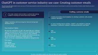 Integrating ChatGPT For Improving Customer Support Services ChatGPT CD Captivating Professionally