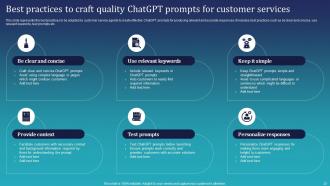 Integrating ChatGPT For Improving Customer Support Services ChatGPT CD Slides Multipurpose