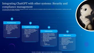 Integrating ChatGPT With Other Systems Security Everything About Chat GPT Generative ChatGPT SS