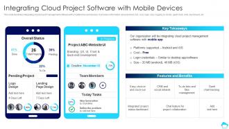 Integrating Cloud Project Software With Mobile Cloud Computing For Efficient Project Management