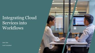 Integrating Cloud Services Into Workflows PPT Presentation AT