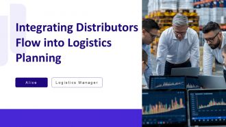 Integrating Distributors Flow Into Logistics Planning PPT Mockup AT Integrating Distributors Flow Into Logistics Planning PPT Mockup AT