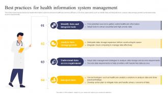 Integrating Health Information System Best Practices For Health Information System