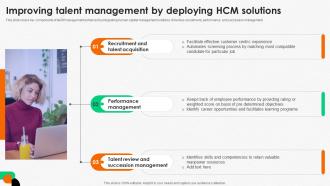 Integrating Human Resource Improving Talent Management By Deploying HCM Solutions