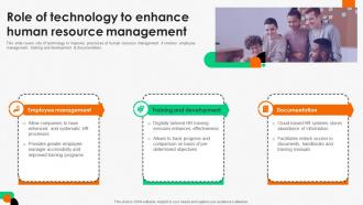 Integrating Human Resource Role Of Technology To Enhance Human Resource Management