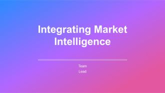 Integrating Market Intelligence PPT Graphics AT
