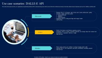 Integrating Openai API Use Case Scenarios Dalle E API ChatGPT SS V
