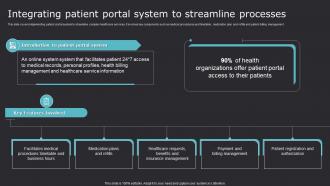 Integrating Patient Portal System To Streamline Improving Medicare Services With Health
