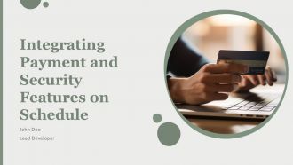 Integrating Payment And Security Features On Schedule PPT Slides AT