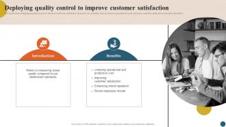 Integrating Quality Management Deploying Quality Control To Improve Customer Strategy SS V
