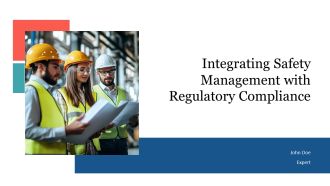 Integrating Safety Management With Regulatory Compliance PPT PowerPoint AT