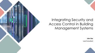 Integrating Security And Access Control In Building Management Systems PPT Slides AT
